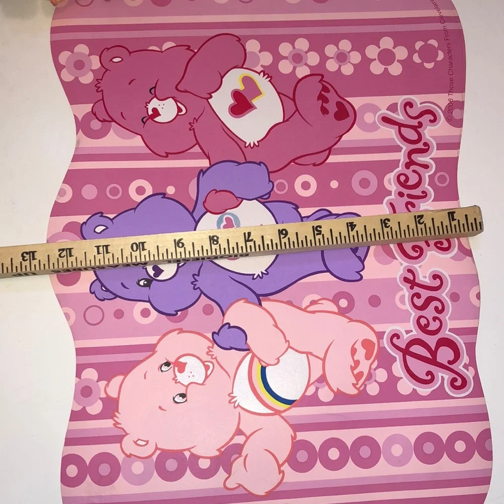 Care Bears placemats 2006 pink Care Bears placemats NEW CARE BEARS